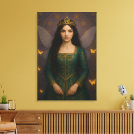 Lienzo 003_A fairy princess in emerald green.