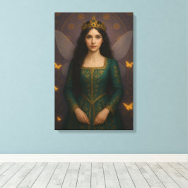 Lienzo 003_A fairy princess in emerald green.