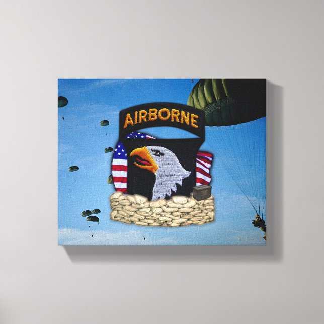 Lienzo 101ª división aérea veteranos de guerra del Golfo (Anverso)