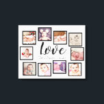 Lienzo 10 Collage de fotos Ama Familia<br><div class="desc">Plantilla de 10 fotos creada por ti arte de pared personalizado - Canvas Print de Ricaso - agrega tus propias fotografías y texto a este gran lienzo</div>