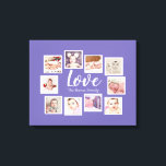 Lienzo 10 Collage de fotos Ama Familia<br><div class="desc">personalizado hizo 10 plantillas de fotos creadas por tu arte de pared personalizado - Canvas Print de Ricaso - agrega tus propias fotografías y texto a este gran lienzo</div>