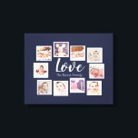 Lienzo 10 Collage de fotos Ama Familia<br><div class="desc">personalizado hizo 10 plantillas de fotos creadas por tu arte de pared personalizado - Canvas Print de Ricaso - agrega tus propias fotografías y texto a este gran lienzo</div>