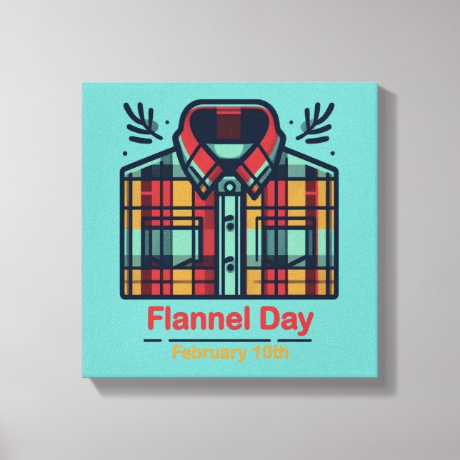 Lienzo 10 de febrero - Día de la Franela (Anverso)