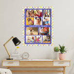 Lienzo 10 Foto de moda moderna nombre geométrico colorido<br><div class="desc">10 Photo Trendy Modern Colorful Geometric Name Canvas Art incluye diez de tus fotos favoritas para un DIY fácil y rápido añadir tu propio collage de fotos. Personaliza con tu nombre y rodeado de un patrón geométrico colorido. Hace un regalo perfecto para Navidades, cumpleaños, Día de la Madre, Día del...</div>