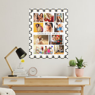Lienzo 10 Foto Moderno Groovy Daisy Flower Nombre elegant