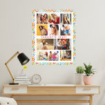 Lienzo 10 Fotografía Moderna Estilo Floral Nombre<br><div class="desc">10 Photo Modern Trendy Floral Stylish Name Canvas Art incluye diez de tus fotos favoritas para un DIY fácil y rápido añadir tu propio collage de fotos. Personaliza con tu nombre y rodeado de un colorido patrón floral. Hace un regalo perfecto para Navidades, cumpleaños, Día de la Madre, hermanas, mejores...</div>