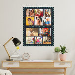 Lienzo 10 Nombre de estilo geométrico moderno fotográfico<br><div class="desc">10 Photo Modern Geometric Stylish Name Canvas Print incluye diez de tus fotos favoritas para un DIY fácil y rápido añadir tu propio collage de fotos. Personaliza con tu nombre y rodeado de un patrón geométrico. Hace un regalo perfecto para Navidades, cumpleaños, Día de la Madre, Día del Padre, hermanas,...</div>