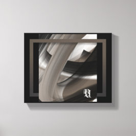 Lienzo 10x8" Terra’s Tender Whisper Abstract Brown Flower