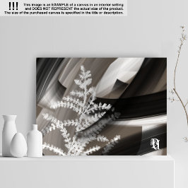 Lienzo 10x8" Terra’s Tender Whisper Abstract Brown Flower