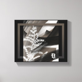 Lienzo 10x8" Terra’s Tender Whisper Abstract Brown Flower