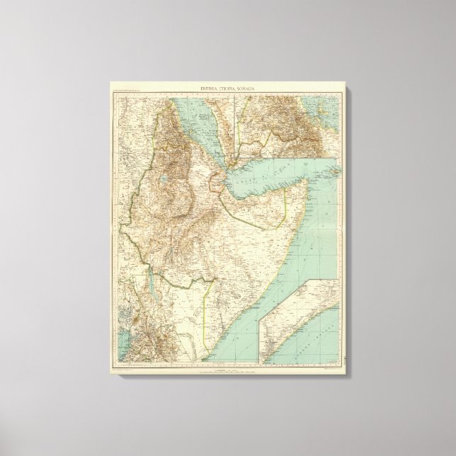 Lienzo 11617 Eritrea, Etiopía, Somalia (Anverso)