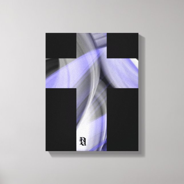 Lienzo 11x14" Lavender Moon Trend Abstract Art Violet (Anverso)