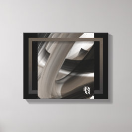 Lienzo 11x14" Terra’s Tender Whisper Abstract Brown Flowe