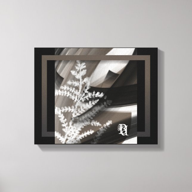 Lienzo 11x14" Terra’s Tender Whisper Abstract Brown Flowe (Anverso)