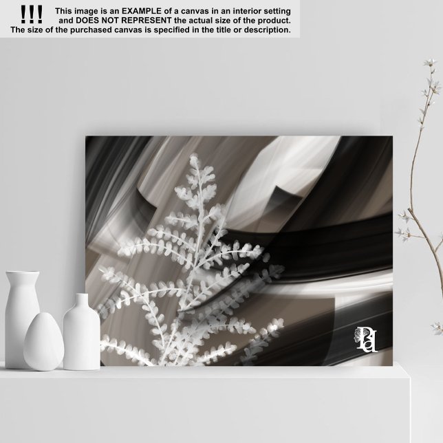 Lienzo 11x14" Terra’s Tender Whisper Abstract Brown Flowe (Subido por el creador)