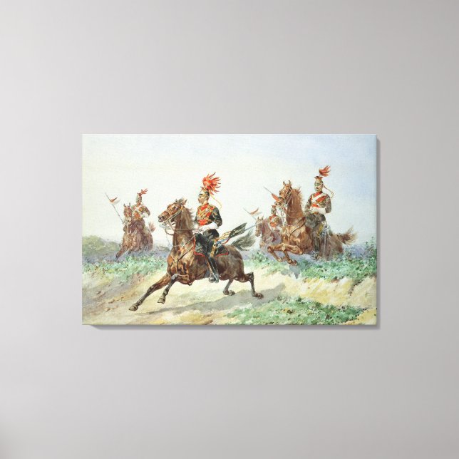 Lienzo 12.ª Royal Lancers (con lápiz reforzado con (Anverso)