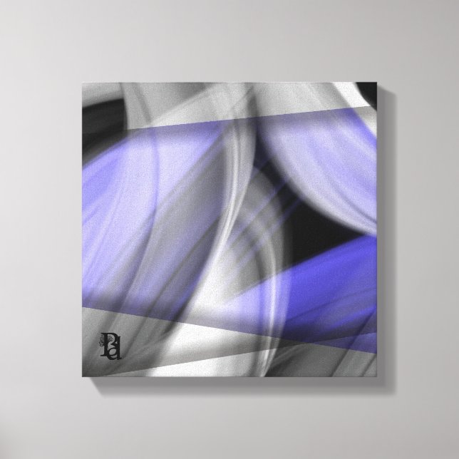 Lienzo 12x12" Lavender Moon Trend Abstract Art Violet (Anverso)