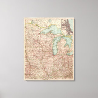 Lienzo 13435 Mich, Wis, Minn, Ia, Mo, Ill, Ind, Ky