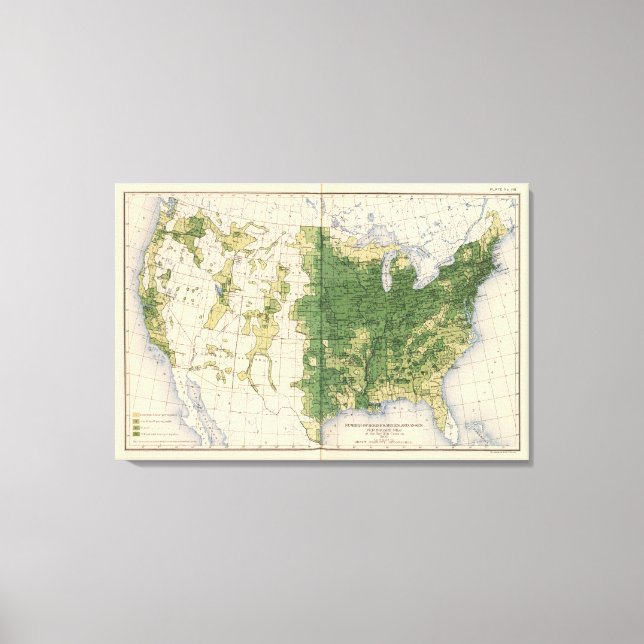 Lienzo 149 Caballos, mulas, asnos/milla cuadrada (Anverso)