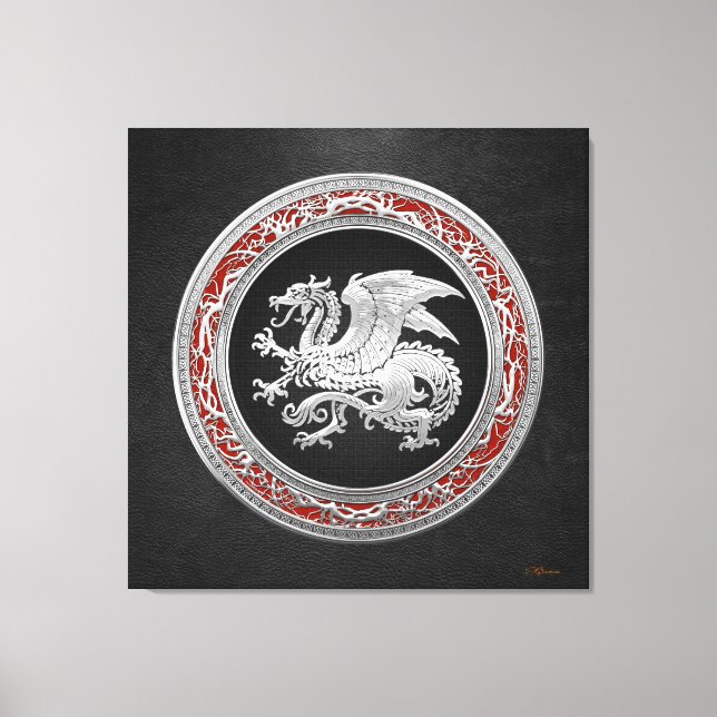 Lienzo [150] Dragón islandés, Landvttir [Silver] (Anverso)
