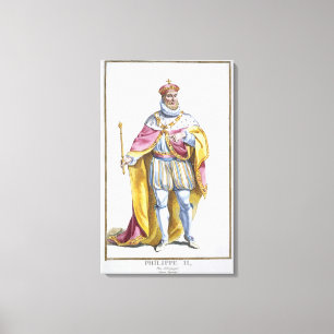 Lienzo 1527-98) reyes de Philip II (de España de 'Receui