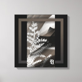 Lienzo 16x16" Terra’s Tender Whisper Abstract Brown Flowe