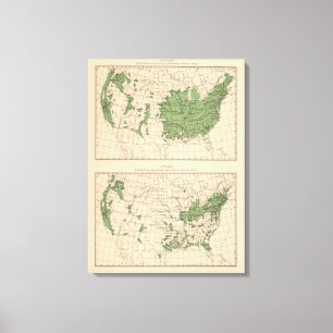 Lienzo 174 manzanas, peras, regiones principales