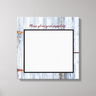 Lienzo 20"x20" Canvas de la marca Wash White Wash Wood Ba