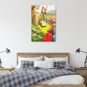 Lienzo 24:1 de Joshua - la lona de despedida de 15 Joshua