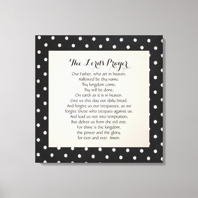 Lienzo 24 x 24 La oración del Señor (Anverso)