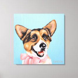 Lienzo 24 x 24 Punkin el Corgi