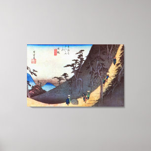 Lienzo 26. 日 坂 宿, 広 Nissaka-juku, Hiroshige, Ukiyo-e