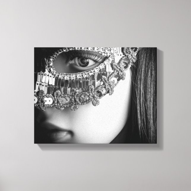 Lienzo 2733-Dama con máscara de mascarada (Anverso)