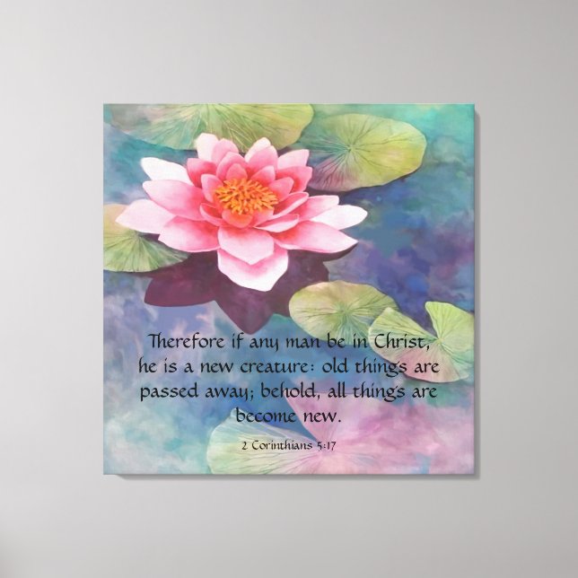 Lienzo 2 Corintios 5:17 (Anverso)