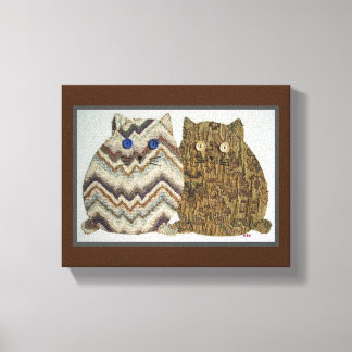 Lienzo 2 Gatos Grasos #1