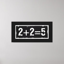 Lienzo 2 más 2 es igual a 5