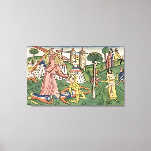 Lienzo 2 Reyes 19 35-37 La venganza de Dios sobre Asiria, (Anverso)