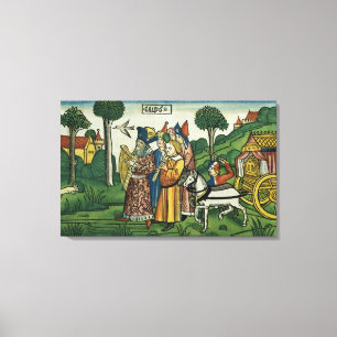 Lienzo 2 Samuel 6 1-5 David trae la arca a Jerusalén,