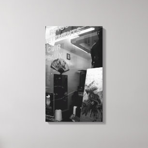 Lienzo 30 ter Rue Gassendi Paris Lámina Blanca Negra