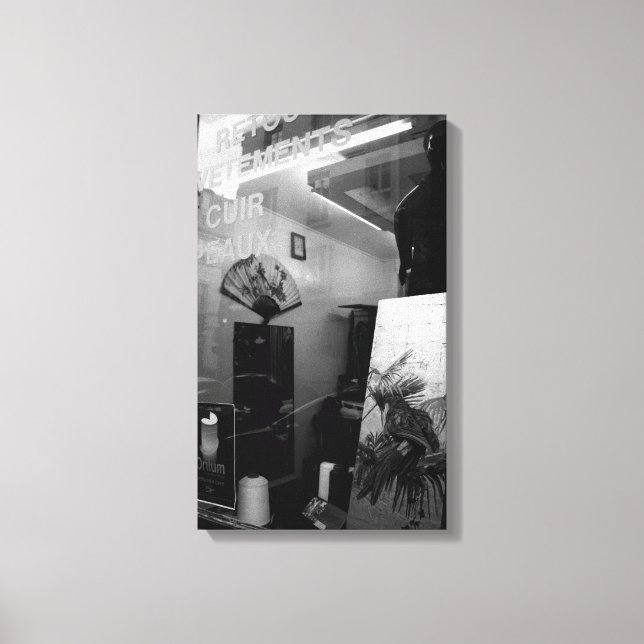 Lienzo 30 ter Rue Gassendi Paris Lámina Blanca Negra (Anverso)