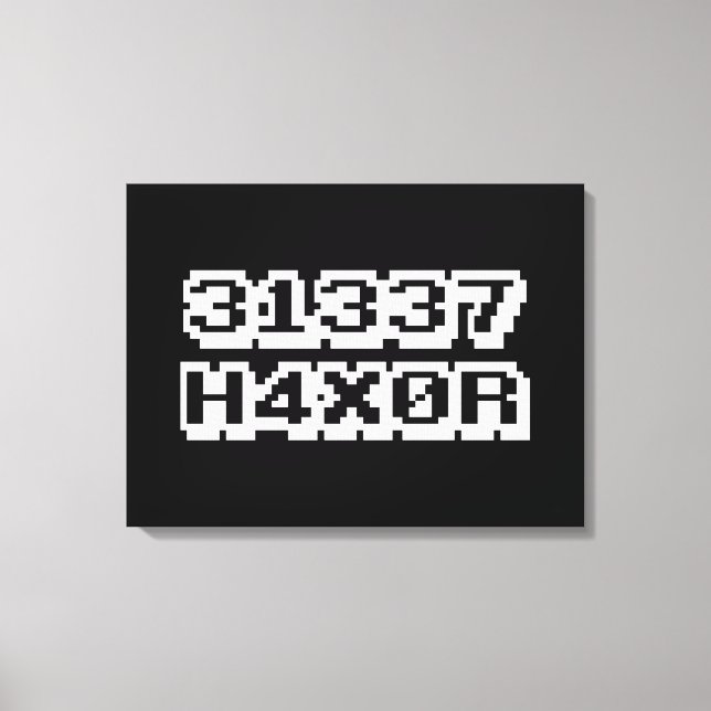 LIENZO 31337 H4X0R (Anverso)