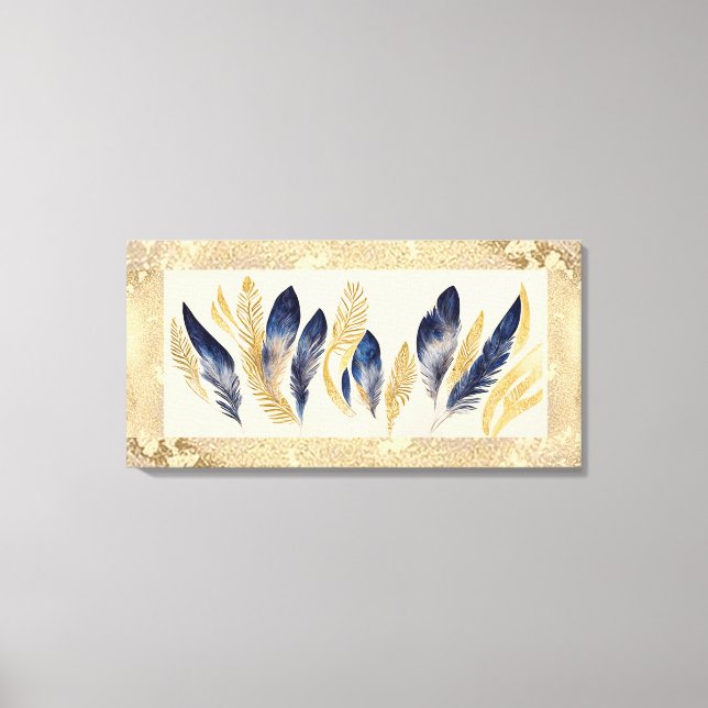 Lienzo 32" X 16" Aves de una pluma (Anverso)