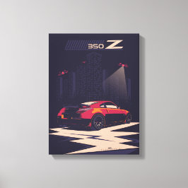 Lienzo 350Z car illustration art