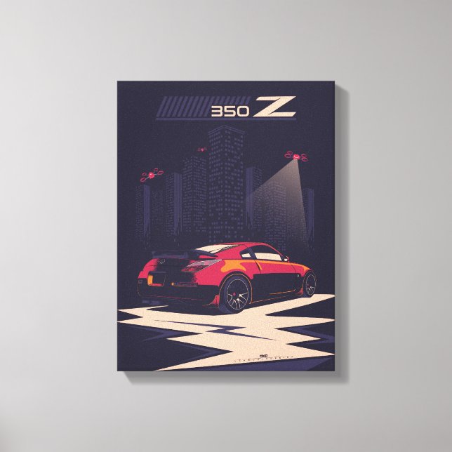 Lienzo 350Z car illustration art (Anverso)
