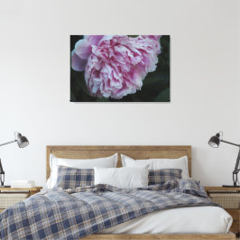 Lienzo 36"x24" Peonía Rosa
