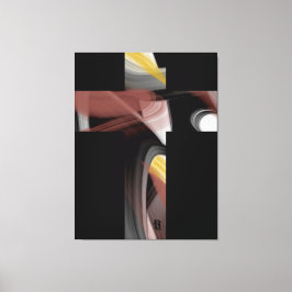 Lienzo 38x50" Trend Abstract Art Black White Powdery