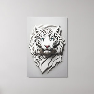 Lienzo 3.ᵉʳ tigre blanco