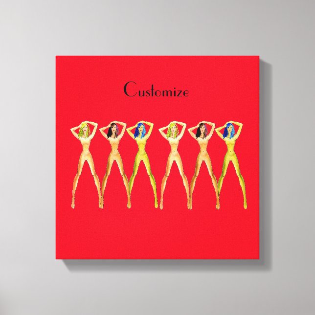 Lienzo 3 damas de largas piernas de Thunder_Cove (Anverso)