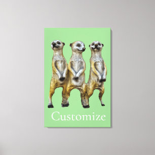 Lienzo 3 Meerkats permanentes Thunder_Cove