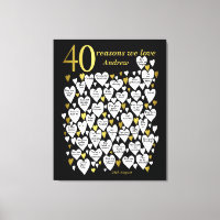 40.º cumpleaños 40 razones por las que te queremos